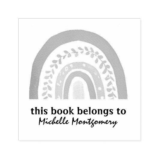 Modern Dit boek behoort tot Rainbow Custom schatti Rubberstempel (Afrduk)