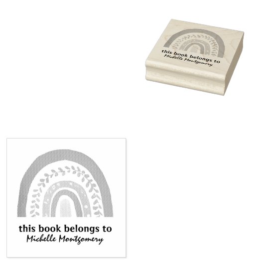 Modern Dit boek behoort tot Rainbow Custom schatti Rubberstempel (Gestempeld)