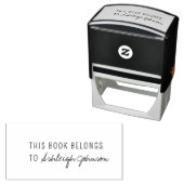 Modern Dit Boek Hoort Bij Eenvoudig Schrift Zelfinktende Stempel (In situ)