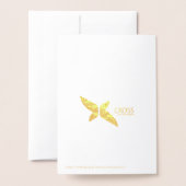 Modern 'Dit is het seizoen blauw en gouden bedrijf Folie Kaarten (Met envelop)