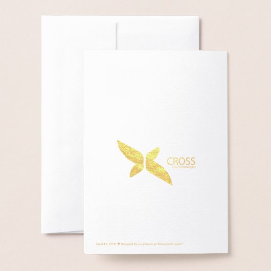 Modern 'Dit is het seizoen blauw en gouden bedrijf Folie Kaarten (Met envelop)