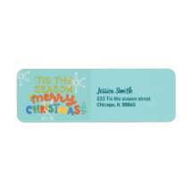 Modern Dit is het seizoen Leuke kleurrijke kerst