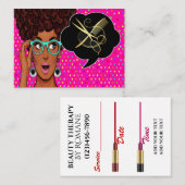 Modern Diva Pop Art Appointment Card Afsprakenkaartje (Voorkant / Achterkant)