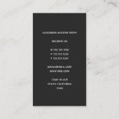 Modern DJ Controller - Gold Faux Border Visitekaartje (Achterkant)