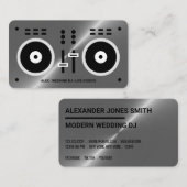 Modern DJ-controller Visitekaartje (Voorkant / Achterkant)