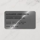 Modern DJ-controller Visitekaartje (Achterkant)