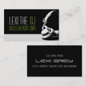 Modern DJ Music Club Entertainment Visitekaartje (Voorkant / Achterkant)