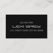 Modern DJ Music Club Entertainment Visitekaartje (Achterkant)