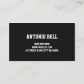 Modern DJ Music Entertainment Visitekaartje (Achterkant)