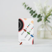 Modern DJ Visitekaartje (Staand voorkant)