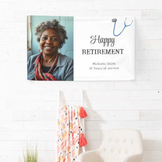 Modern Doctor Nurse Retiring Photo Spandoek (Insitu)