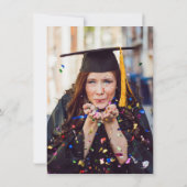 Modern Doctor Photo Graduation Party Kaart (Achterkant)