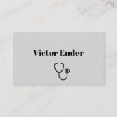Modern Doctor Visitekaartje met QR-code (Voorkant)