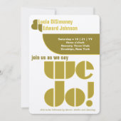 Modern doen we geometrische typografie avocado gro kaart (Voorkant)