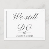 Modern doen we nog steeds bruiloft Jubileum uitnod Briefkaart (Voorkant)