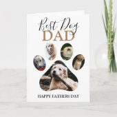 Modern Dog Dad | Fotocollage Feestdagen Kaart (Voorkant)