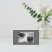 Modern Dog Eyes and Paw Visitekaartje (Staand voorkant)