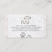 Modern Dog Logo | Dierenzorg Diensten Visitekaartje (Achterkant)