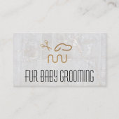 Modern Dog Logo | Schaar Visitekaartje (Voorkant)