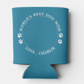 Modern Dog mam - Aangepaste foto van Cute Pet Blikjeskoeler (Achterkant)