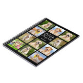 Modern Dog Memorial Scrapbook Pet Loss Keepslag Notitieboek (Linkerzijde)