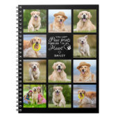Modern Dog Memorial Scrapbook Pet Loss Keepslag Notitieboek (Voorkant)