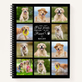 Modern Dog Memorial Scrapbook Pet Loss Keepslag Notitieboek (Voorkant)