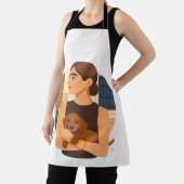 Modern Dog Mom Aesthetic With Cute Puppy Schort (Insitu)