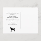 Modern Dog Pet Nieuw Adres ik heb bewogen Aankondigingskaart (Achterkant)