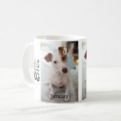 Modern Dog Pet Quote Photo Template Mug Koffiemok (Voorkant links)