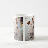 Modern Dog Pet Quote Photo Template Mug Koffiemok (Center)