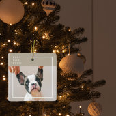 Modern Dog Photo | Beste hond ooit beige Keramisch Ornament