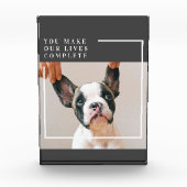 Modern Dog Photo | Dog Quote Fotoblokken (Voorkant)