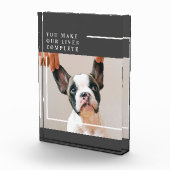 Modern Dog Photo | Dog Quote Fotoblokken (Rechts)