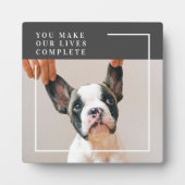 Modern Dog Photo | Dog Quote Fotoplaat (Voorkant)