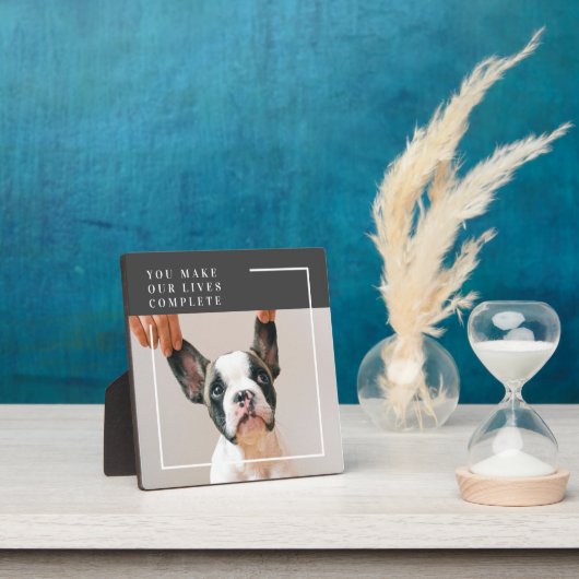 Modern Dog Photo | Dog Quote Fotoplaat (Insitu)