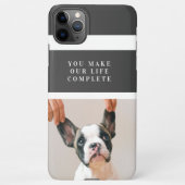 Modern Dog Photo | Dog Quote iPhone Hoesje (Achterkant)