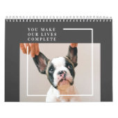 Modern Dog Photo | Dog Quote Kalender (Hoes)