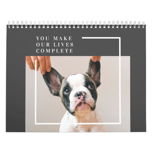 Modern Dog Photo | Dog Quote Kalender (Hoes)