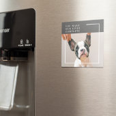 Modern Dog Photo | Dog Quote Magneet