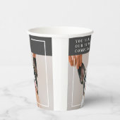 Modern Dog Photo | Dog Quote Papieren Bekers (Rechts)