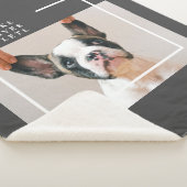 Modern Dog Photo | Dog Quote Sherpa Deken (3/4)
