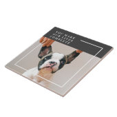 Modern Dog Photo | Dog Quote Tegeltje (Zijkant)