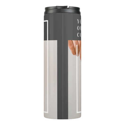 Modern Dog Photo | Dog Quote Thermosbeker (Achterkant)