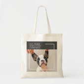 Modern Dog Photo | Dog Quote Tote Bag (Voorkant)
