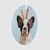 Modern Dog Photo | Vrolijk kerstfeest Ornament (voorkant)