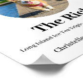 Modern Dog signature drink bruiloft Poster (Hoek)