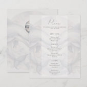 Modern dolfijn bruiloft menu (Voorkant / Achterkant)
