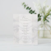 Modern dolfijn bruiloft menu (Staand voorkant)