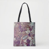 Modern Doll Music Viool Poppenpop Canvas tas (Voorkant)